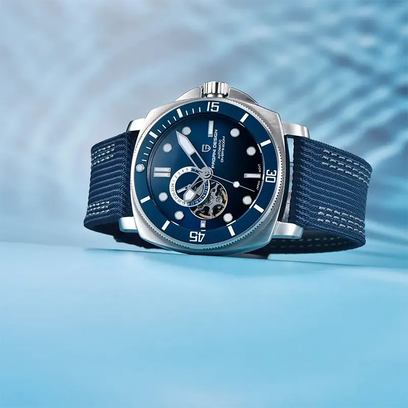 Pagani Design PD-1736 Open Heart Automatic Blue Men's Watch